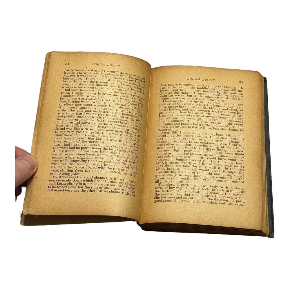 Lorna Doone A Romance of Exmoor by R. D. Blackmore Vol I, Vol II Hardcover Book - Picture 8 of 11